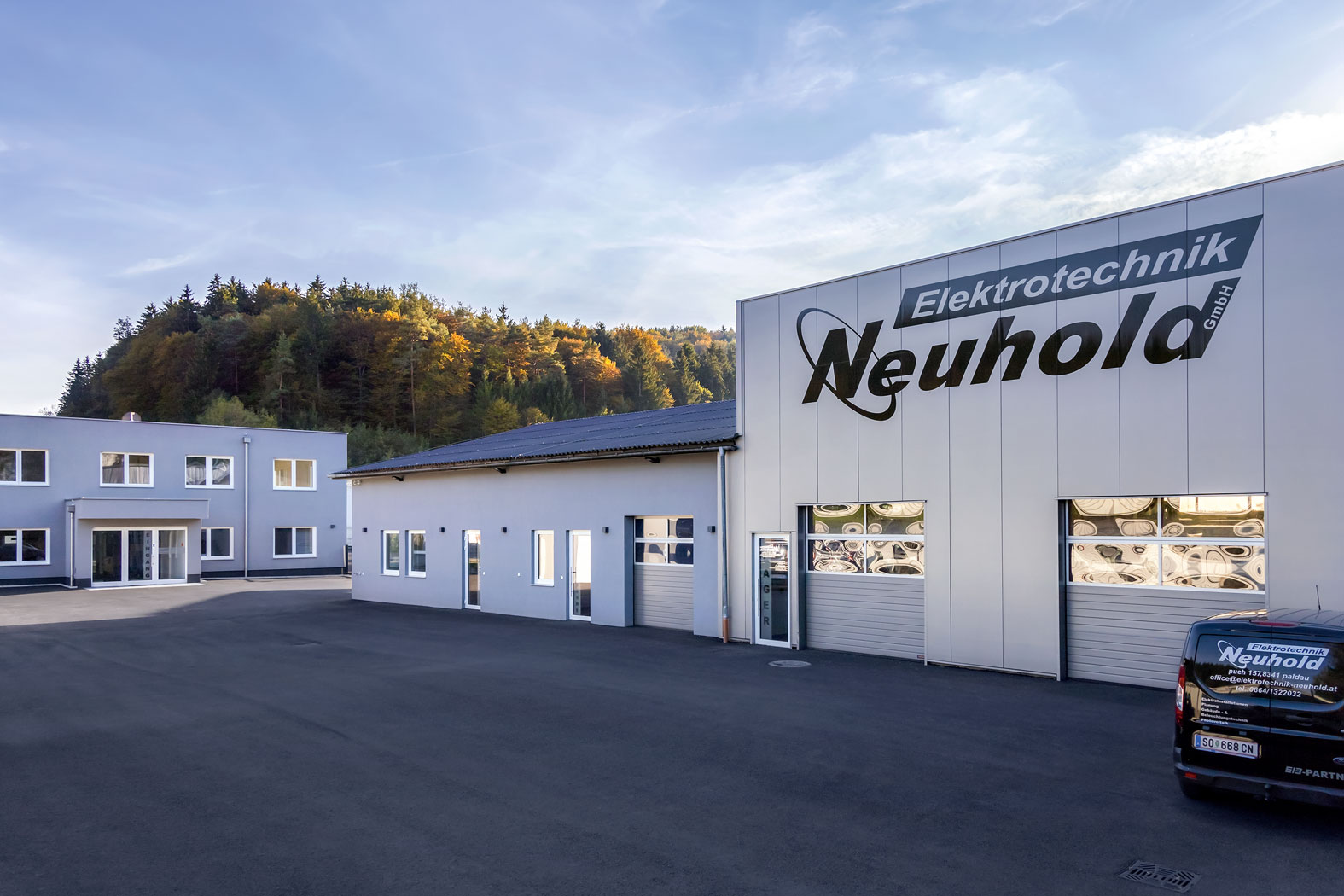 Käfer Bau Baufirma Baumeister Bauunternehmen Bauplanung Straden Südoststeiermark Steiermark Gewerbebau Hallenbau Bürobau